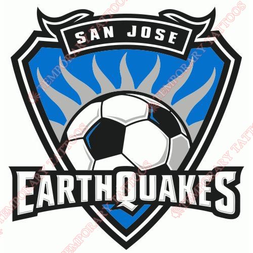 San Jose Earthquakes Customize Temporary Tattoos Stickers NO.8467